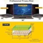 15.6 Inch Privacy Filter For 16:9 Laptop Notebook Anti-Glare Screen Protector Protective Film