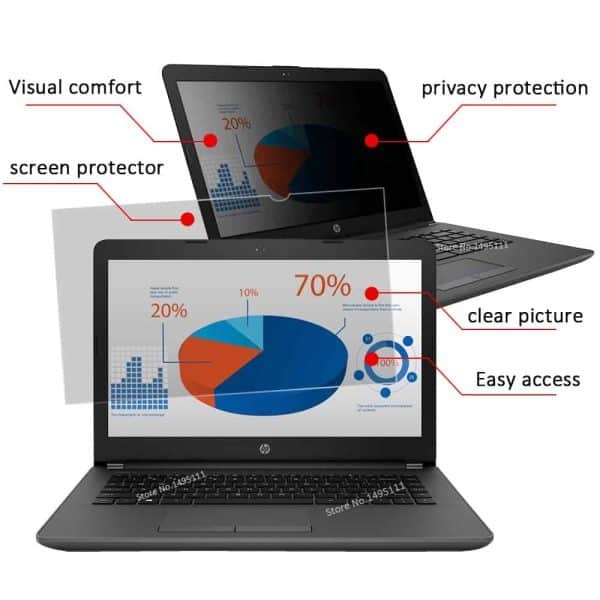 15.6 Inch Privacy Filter For 16:9 Laptop Notebook Anti-Glare Screen Protector Protective Film