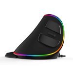 Delux M618 PLUS Ergonomics Vertical Gaming Optical RGB Wireless Right Hand Mice For PC Laptop