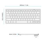 Ultra-slim Wireless Keyboard Bluetooth 3.0 Keyboard Teclado for Apple for iPad Series iOS System