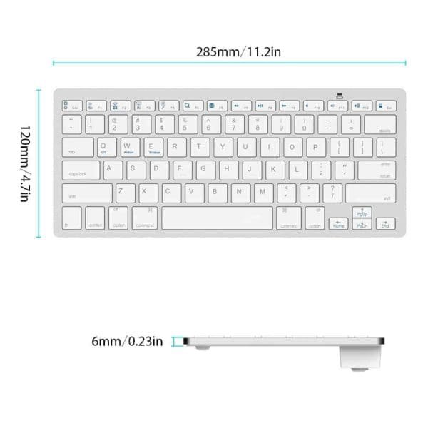 Ultra-slim Wireless Keyboard Bluetooth 3.0 Keyboard Teclado for Apple for iPad Series iOS System