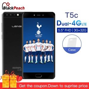 LEAGOO T5c 5.5"FHD Mobile Phone Android Octa Core Dual Back Cams Fingerprint