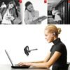 Hands Free Wireless Stereo V4.0 Bluetooth Business Headphones Phone Bluetooth Headset Car Driver Handsfree Earphone