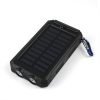 Waterproof Solar Power Bank Dual USB Li-Polymer Mobile Phone Accessories