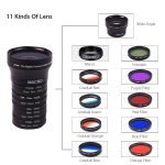 LEORY Universal 11 in 1 Wide Angle Macro Lens Gradient Filter Lens Mobile Phone Accessories