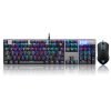 Motospeed RGB LED Backlight Gaming Mechanical Keyboard + Adjustable DPI Mouse Set