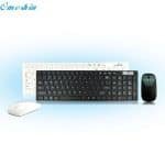 OMESHIN Simplestone High Quality Ultra Thin White Cordless Keyboard and Optical Mouse