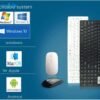 OMESHIN Simplestone High Quality Ultra Thin White Cordless Keyboard and Optical Mouse
