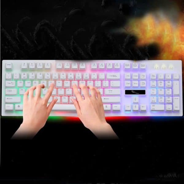 PARASOLANT Wired USB PC Gamer Suspension Mechanical Feel Keyboard And Mouse Set