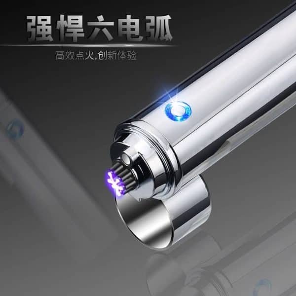 Electronic USB Cigarette Lighter Rechargeable Plasma Lighter Smoking Gadgets Gift for Men