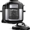 Amazon.com: Ninja FD401 Foodi 8-qt. 9-in-1 Deluxe XL Cooker & Air Fryer-Stainless Steel Pressure Cooker, 8-Quart, (Renewed)