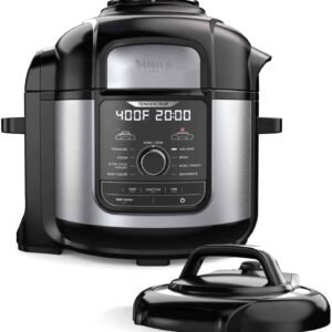 Amazon.com: Ninja FD401 Foodi 8-qt. 9-in-1 Deluxe XL Cooker & Air Fryer-Stainless Steel Pressure Cooker, 8-Quart, (Renewed)
