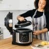 Amazon.com: Ninja FD401 Foodi 8-qt. 9-in-1 Deluxe XL Cooker & Air Fryer-Stainless Steel Pressure Cooker, 8-Quart, (Renewed)