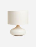 Lamp with Scalloped Lampshade