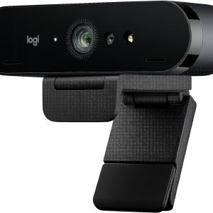 Logitech Brio 4K Webcam, Ultra 4K HD Video Calling, Noise-Canceling Mic, HD Auto Light Correction, Wide Field of View, Works with Microsoft Teams, Zoom,...